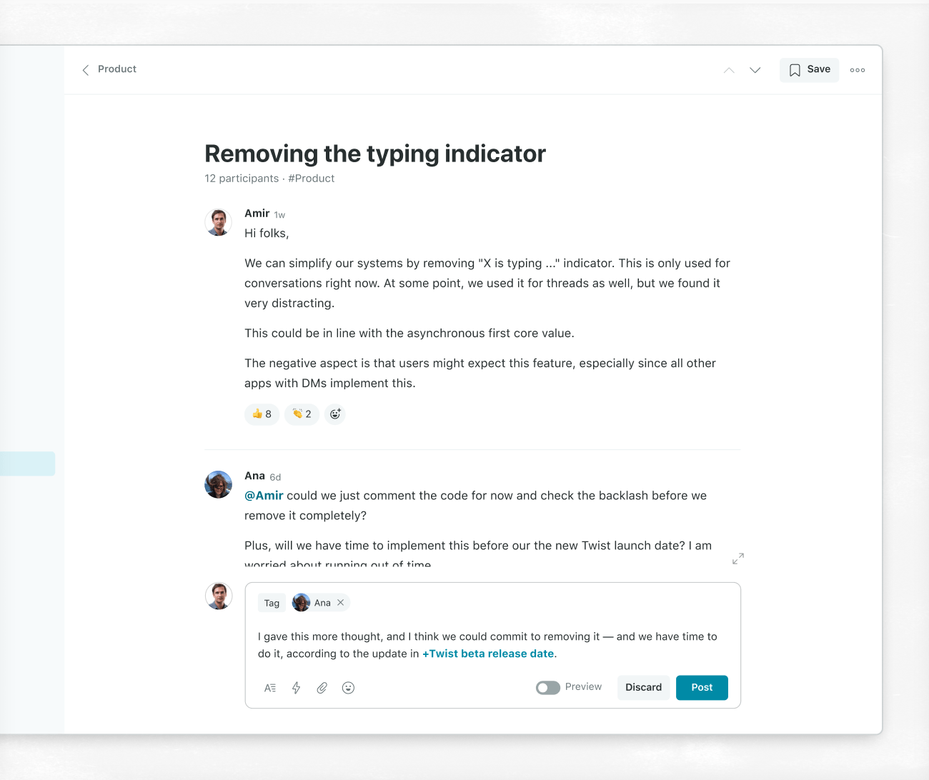 Referencing a thread